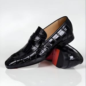 Handmade leather red sol black shoes, men dress leather shoes, party shoes ,wedding shoes nice formal